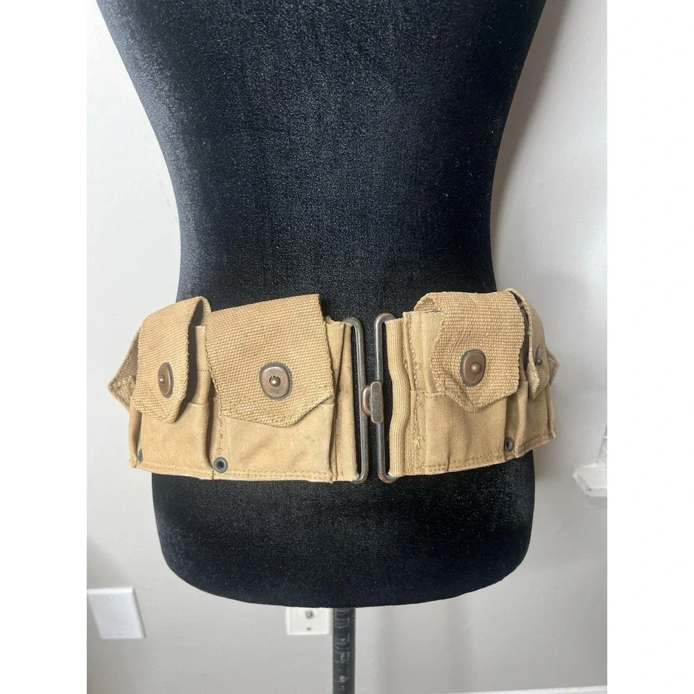 WW1 M1910 US Army 10 Pocket Cartridge Belt - AUG 1918 L.C.C. & Co.